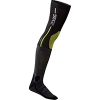 Six2 Knee Brace Socks Black Grey