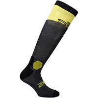 Six2 Long Racing Socks Grey Yellow Tour