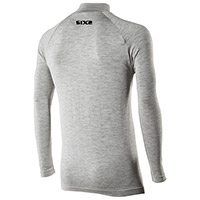 Six2 Ts13 Merinos Zip Shirt Wool Grey - 2