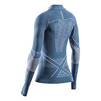 X-bionic Energy Accumulator Light Zip Wmn Shirt Blue Lady