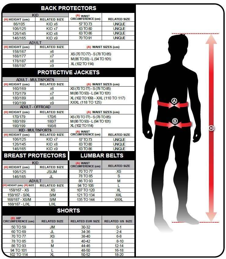 Zandona size chart